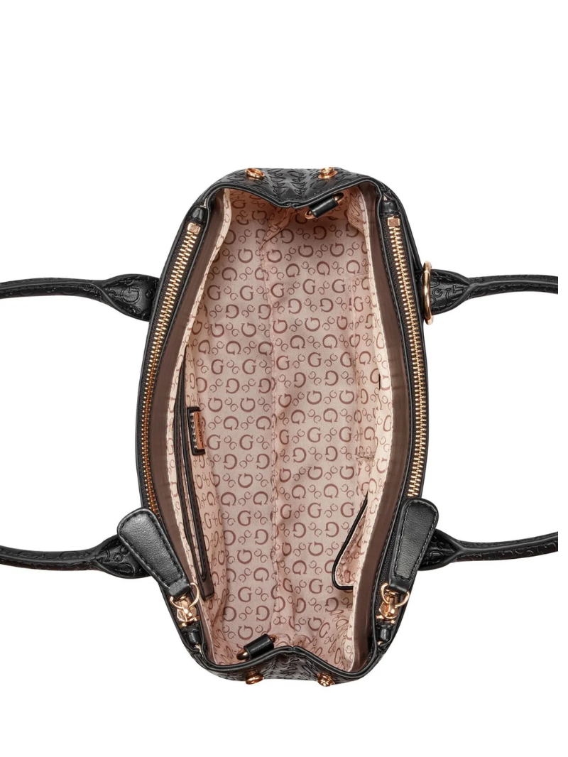 Bolsa Elliot Satchel Preta- Guess