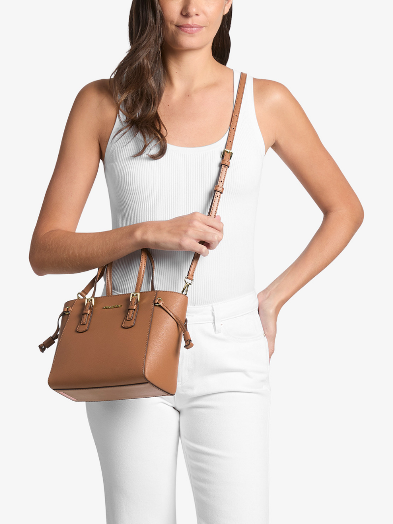 VOYAGER Tote Extra Pequeno com Zíper Superior Conversível- Michael Kors