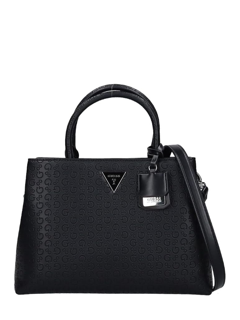 Bolsa Jillian Satchel Tote Preta- Guess
