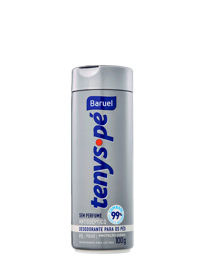 Baruel Tenys Pé Sem Perfume Talco 100g