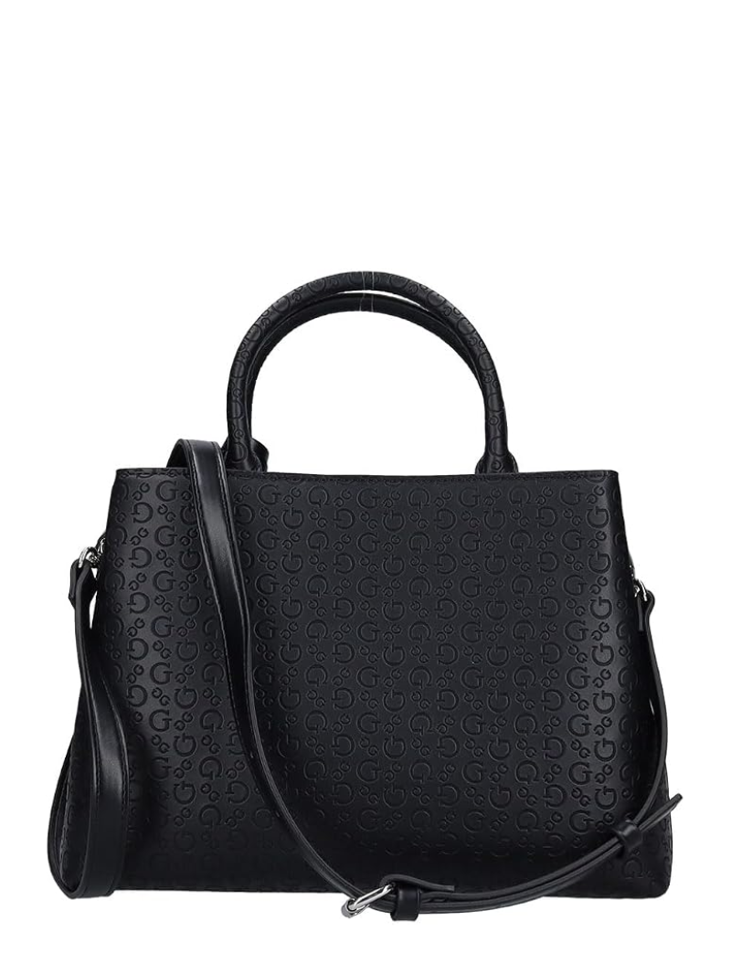 Bolsa Jillian Satchel Tote Preta- Guess