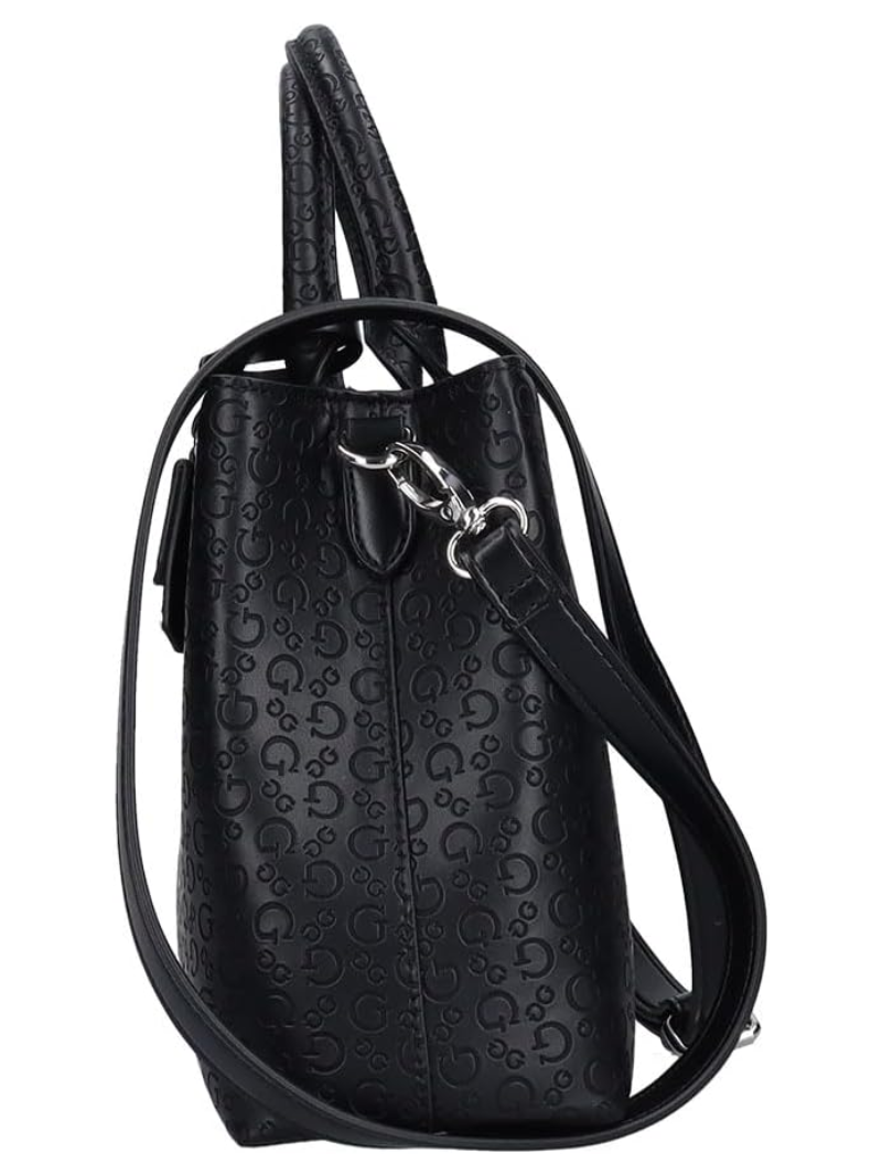 Bolsa Jillian Satchel Tote Preta- Guess