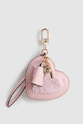 GUESS  Bag Charm Keychain Pink Heart