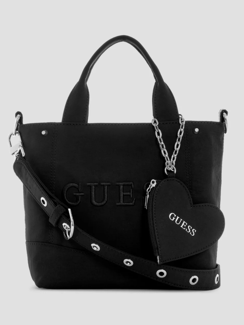 Mini bolsa Tote Sasha Preta- Guess