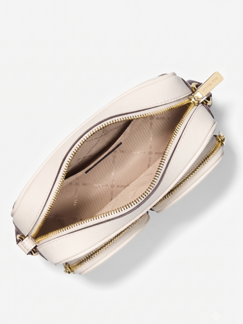 JET SET ITEM Bolsa Crossbody Média em Couro com Bolso e Acessório- Michael Kors