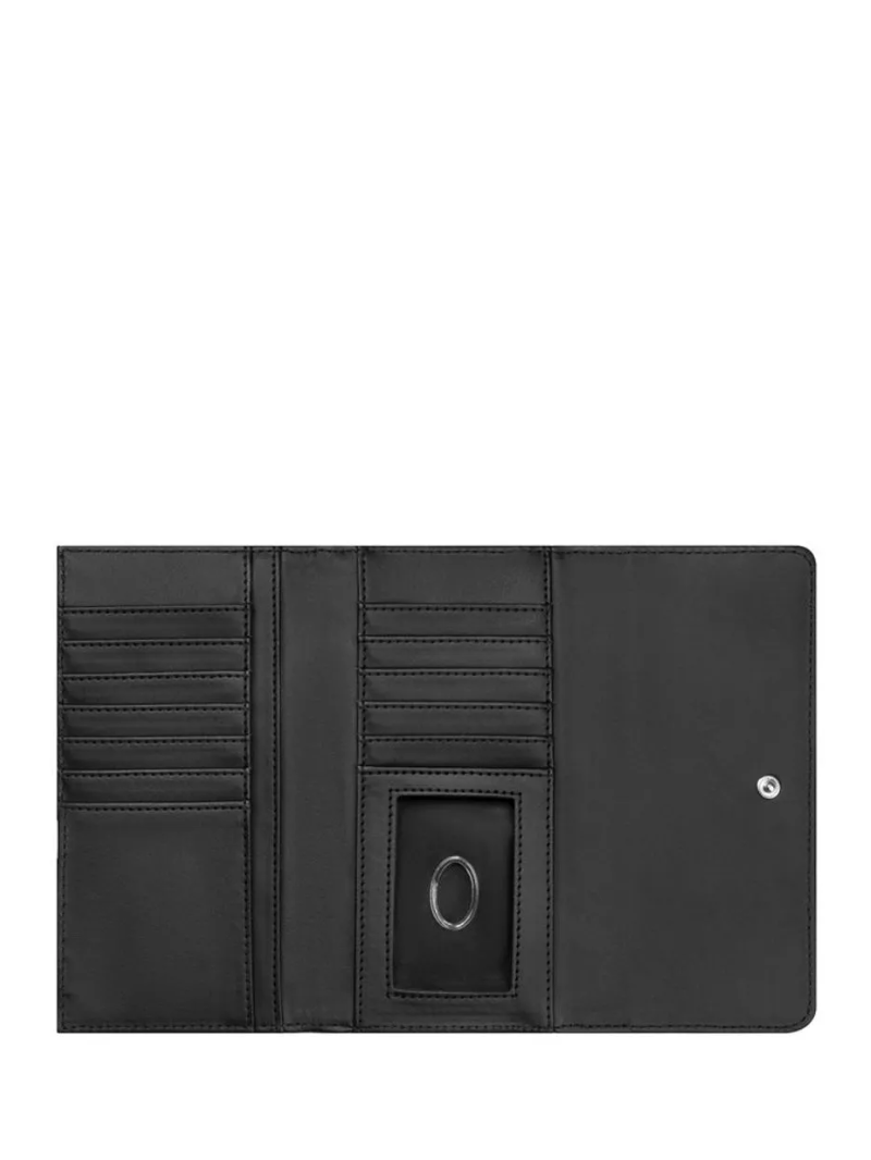 Carteira Jillian Slim Clutch Preta- Guess