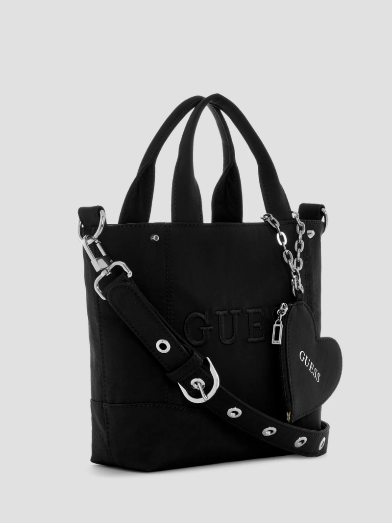 Mini bolsa Tote Sasha Preta- Guess