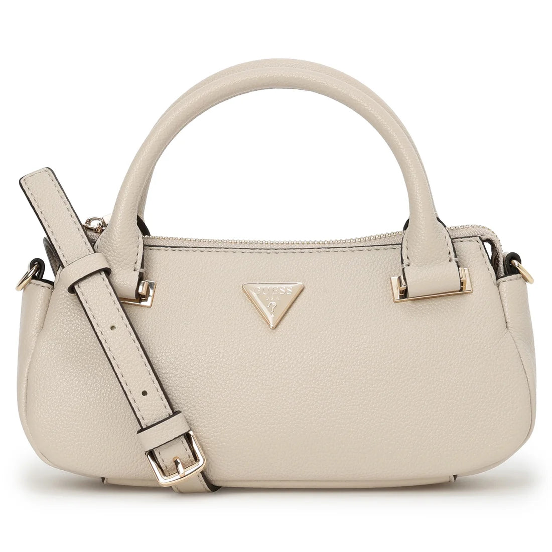 GUESS Evie Mini Satchel Off White