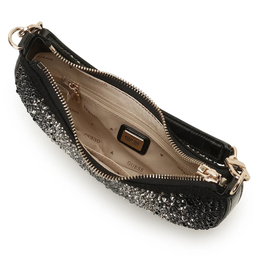 GUESS Tasmin Mini Shoulder Bag Champagne