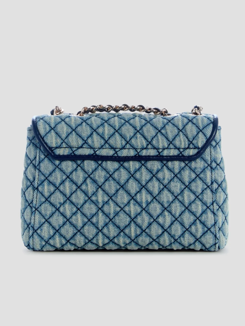 Mini Bolsa Transversal de Sarja Jeans Giully- Guess