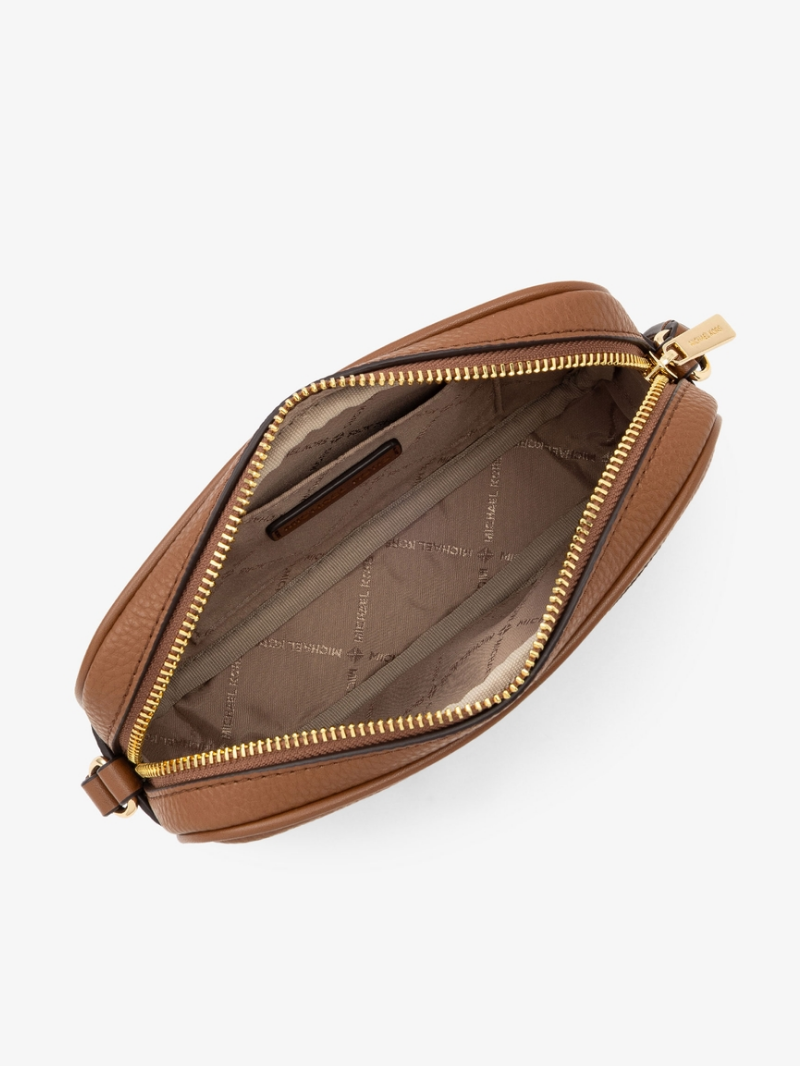 JET SET TRAVEL Camera Crossbody Small Marrom- Michael Kors
