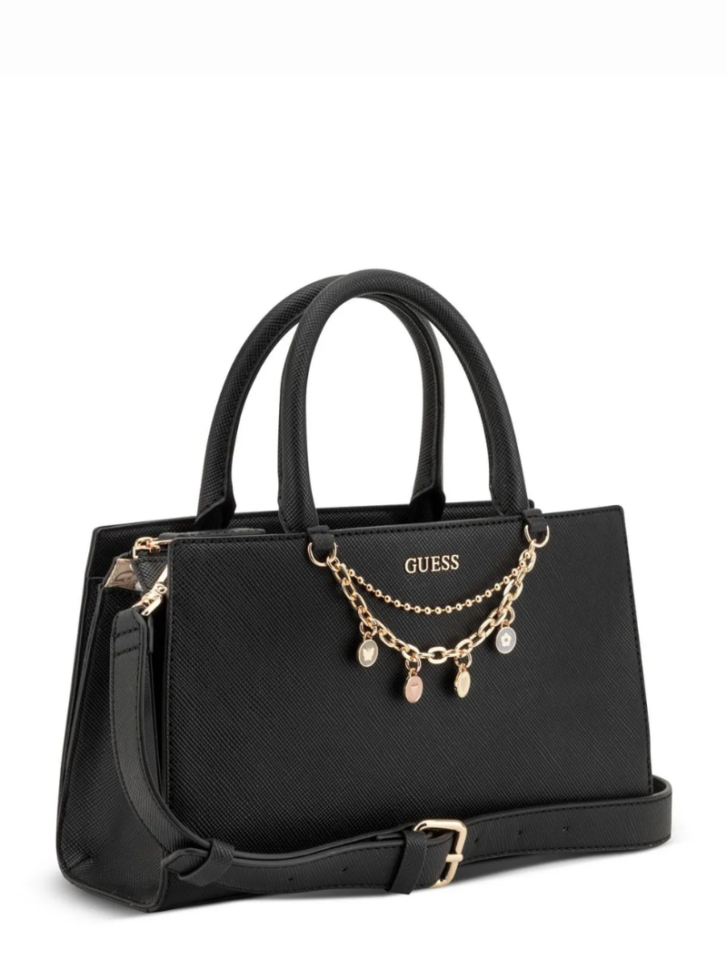 Bolsa Katy Satchel Preta- Guess