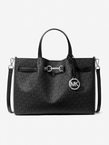 CARSON Bolsa Satchel Média com Zíper Central- Michael Kors