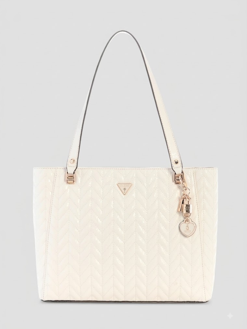 Bolsa Stacey Noel Tote Branca- Guess