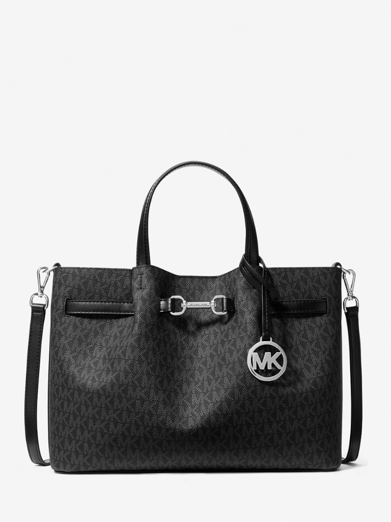 CARSON Bolsa Satchel Média com Zíper Central- Michael Kors