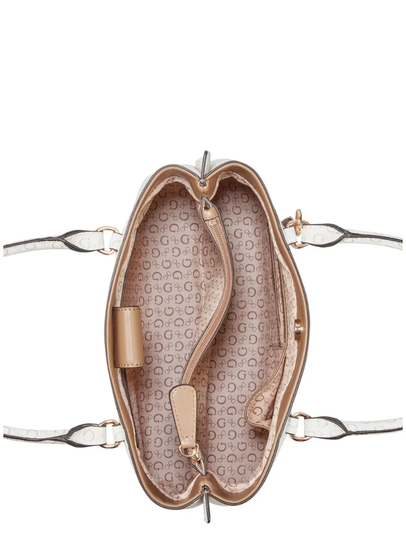 Bolsa Tabitha Satchel Marrom Escuro- Guess