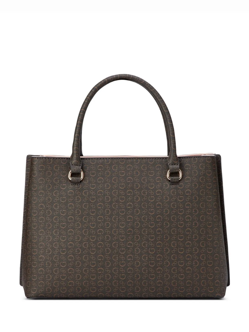 Bolsa Tabitha Satchel Marrom Escuro- Guess