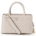 GUESS Edita Elite Satchel Off White