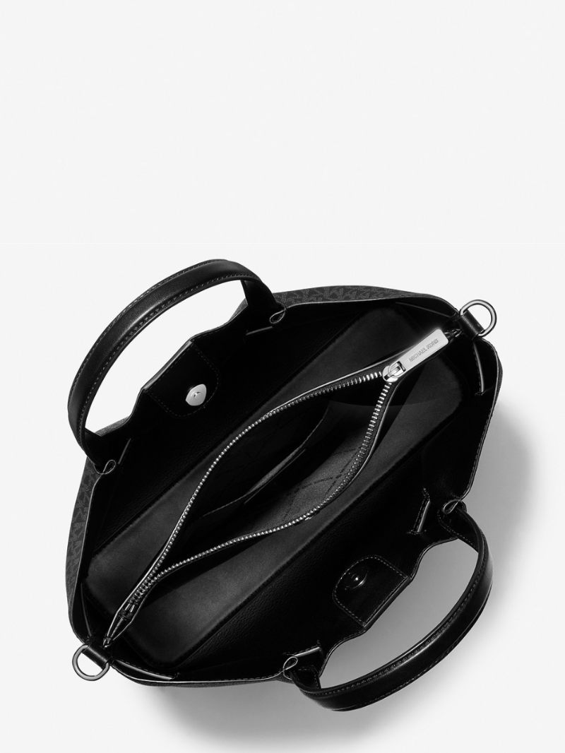 CARSON Bolsa Satchel Média com Zíper Central- Michael Kors
