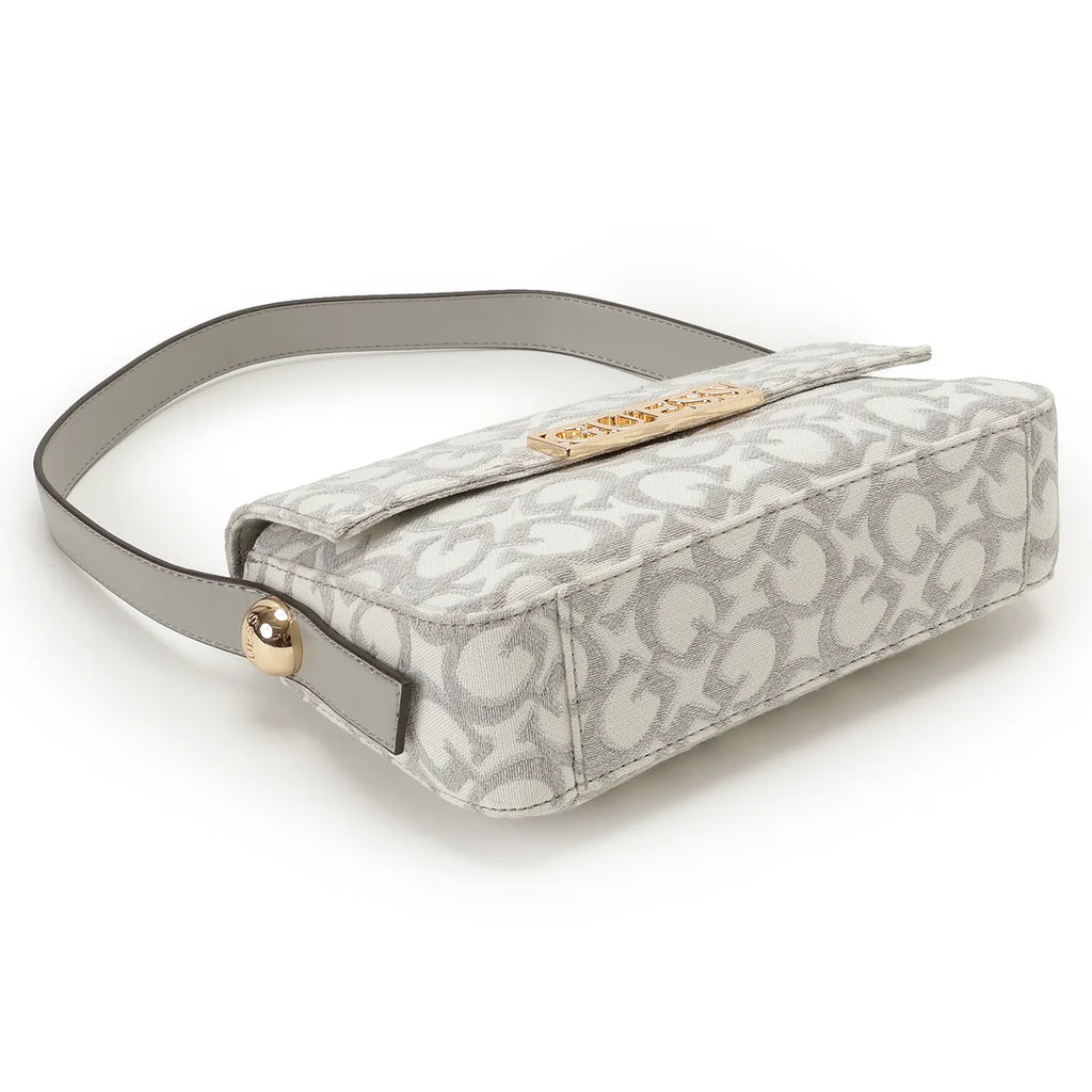 GUESS Tracie Shoulder Bag Light Grey