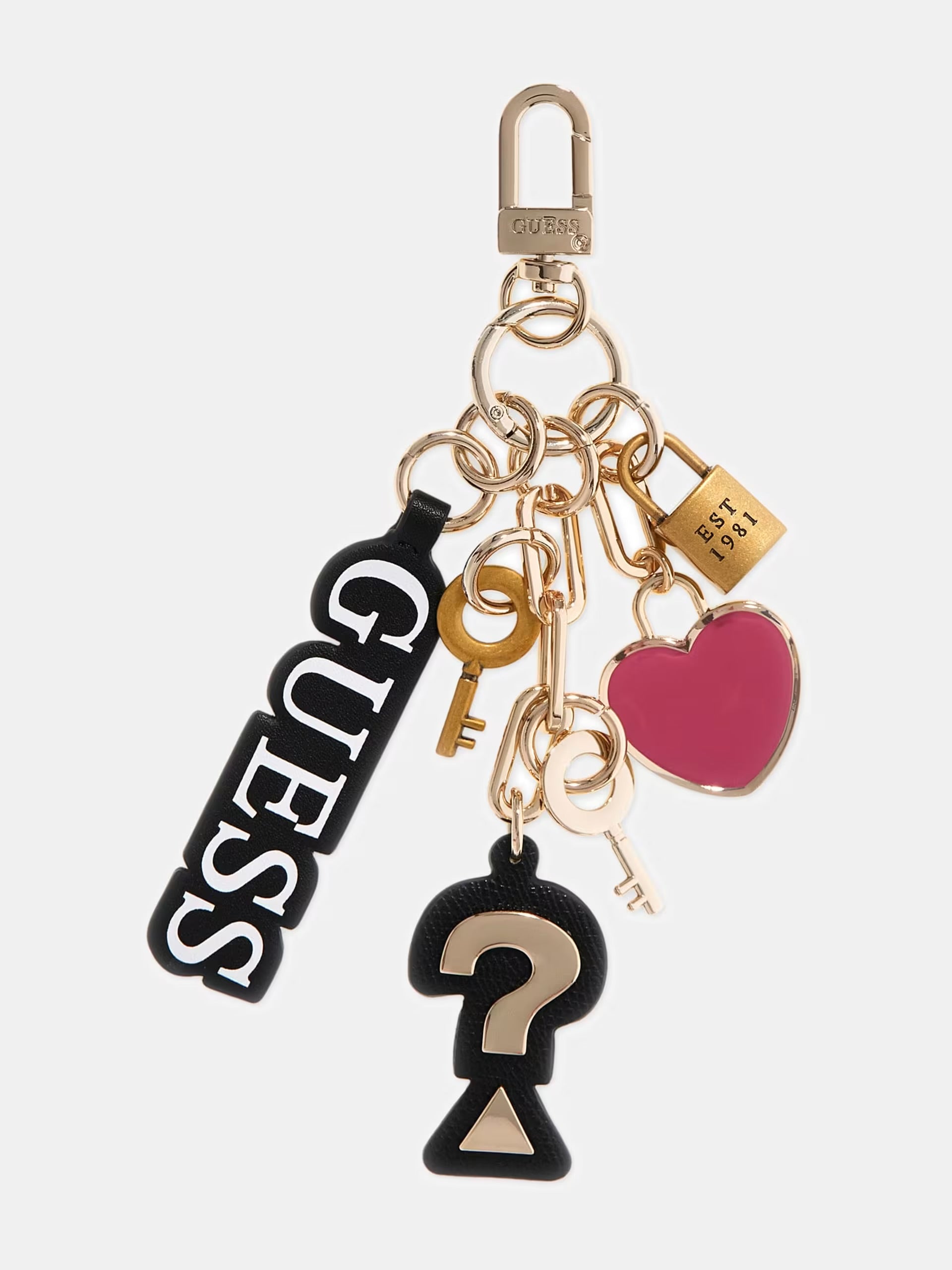 GUESS Multi Charm Keychain