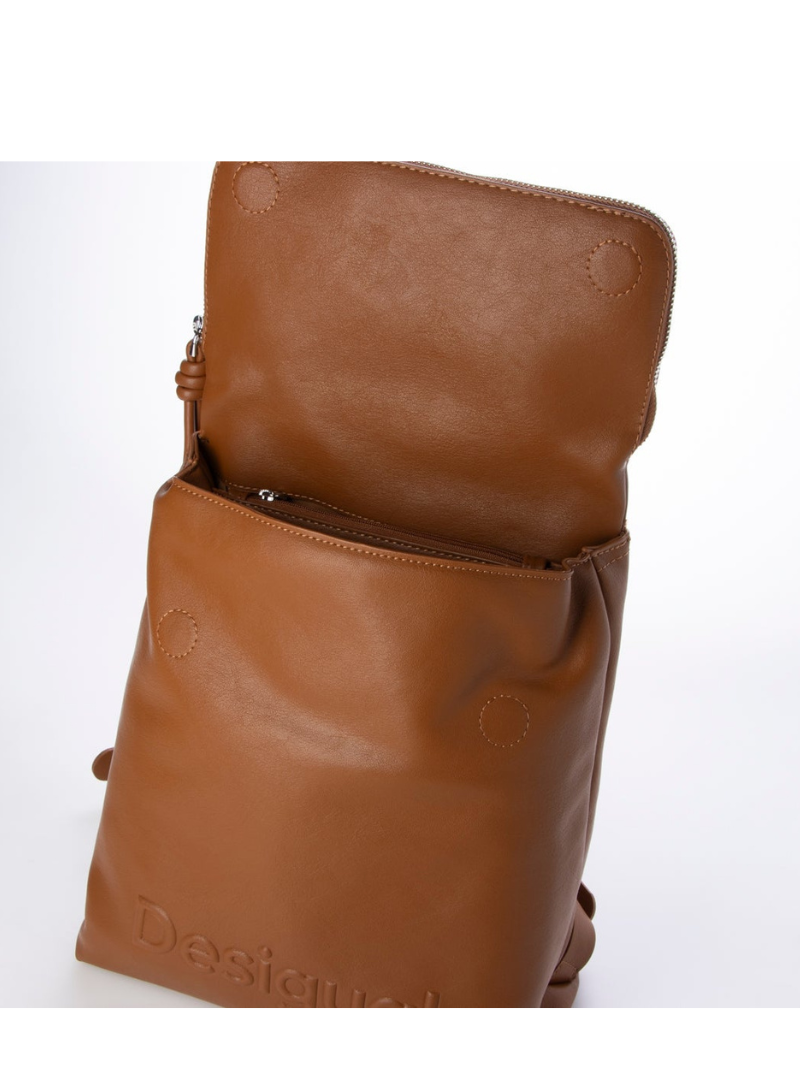 Mochila Média Half Hampton Marrom- Desigual