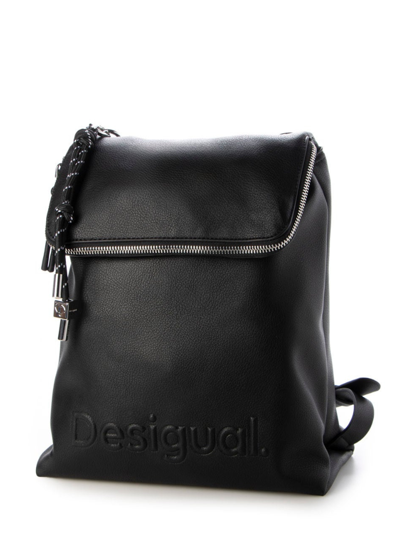 Mochila Média Half Hampton Preta- Desigual
