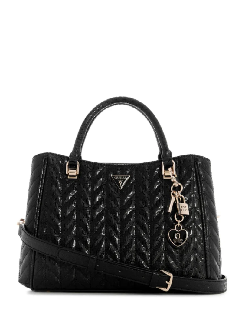 Bolsa de Mão Stacey Girlfriend Satchel Preta- Guess
