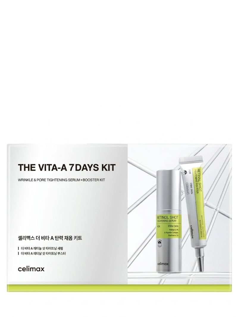 Kit 7 Dias de Sérum e Potencializador para Redução de Poros e Rugas The Vita-A- Celimax