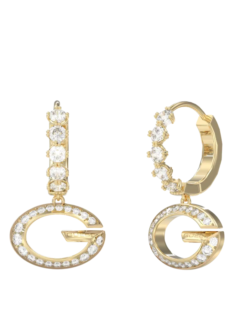 Brinco Guess Camden Cravejado Dourado