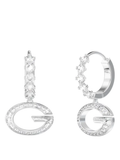Brinco Guess Camden Cravejado Prateado