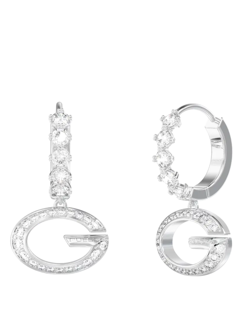 Brinco Guess Camden Cravejado Prateado