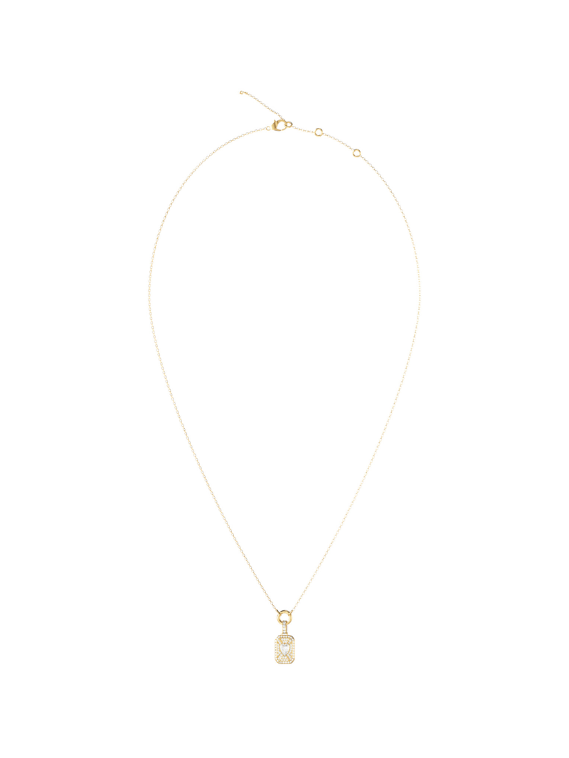 Colar Guess Cristal Amor Dourado