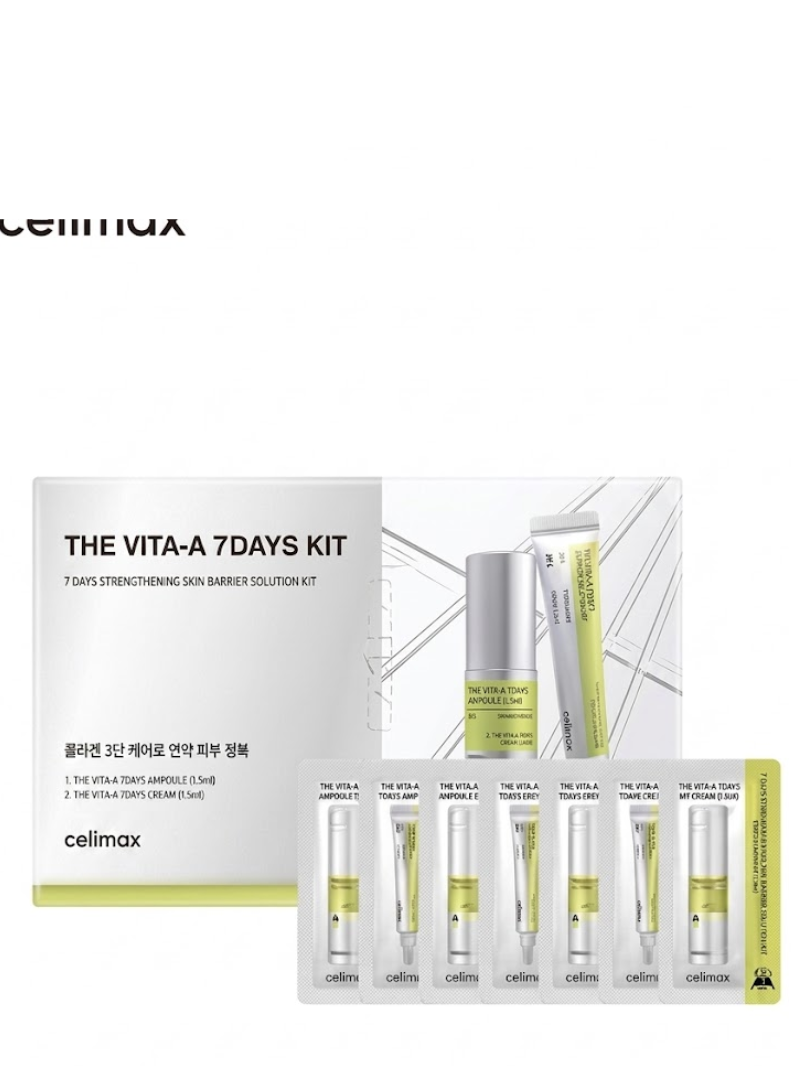 Kit 7 Dias de Sérum e Potencializador para Redução de Poros e Rugas The Vita-A- Celimax