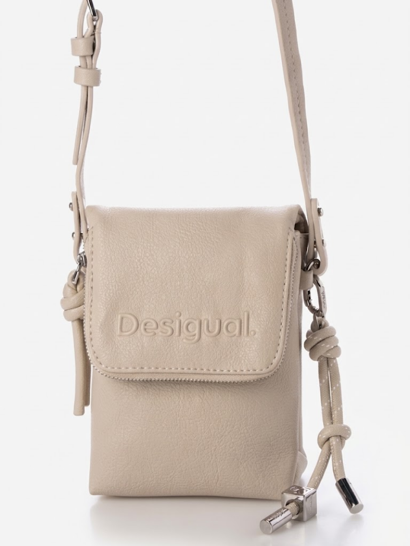 Mini Bolsa Porta-Celular Half Phone Ecru- Desigual