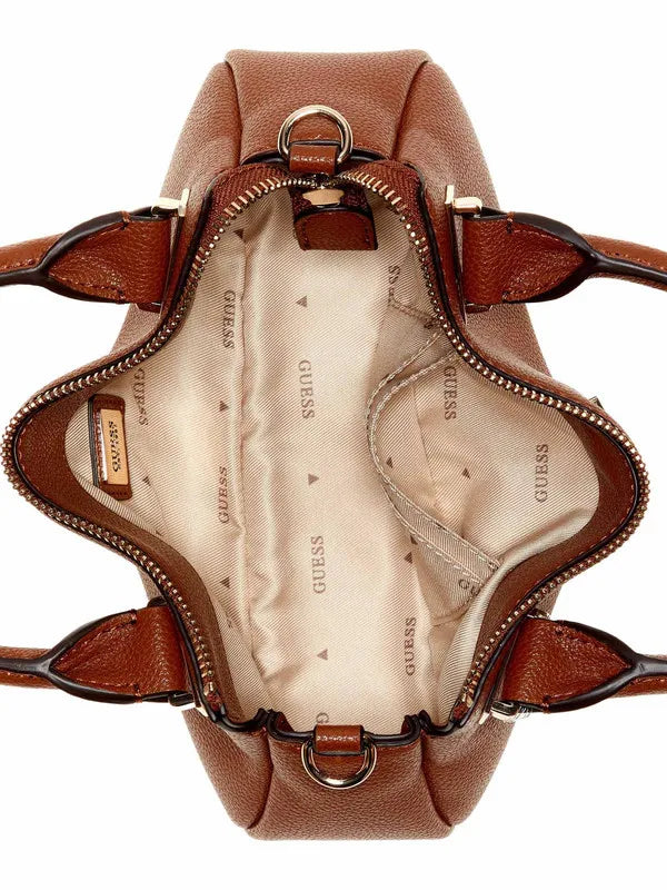 GUESS  Mini Satchel  Evie Cognac