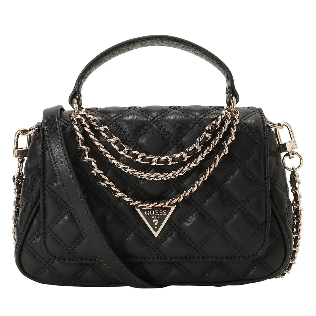 GUESS Giully Ii Top Handle Flap Black