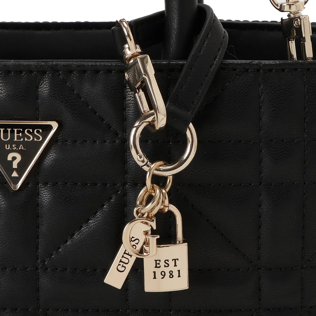 GUESS Edita Elite Satchel Off White