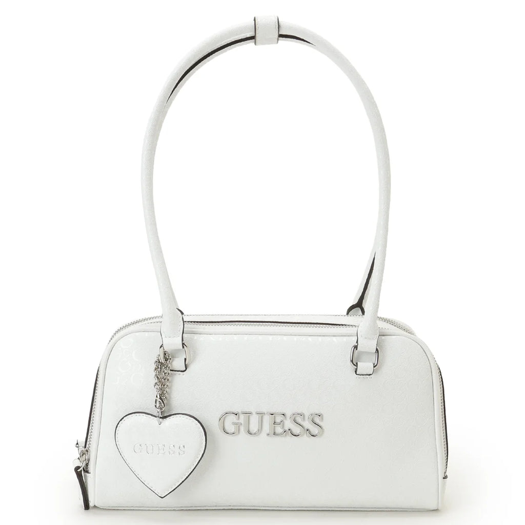 GUESS Carla Shoulder Satchel White