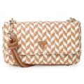 GUESS Tessi Flap Shoulder Bag Brown