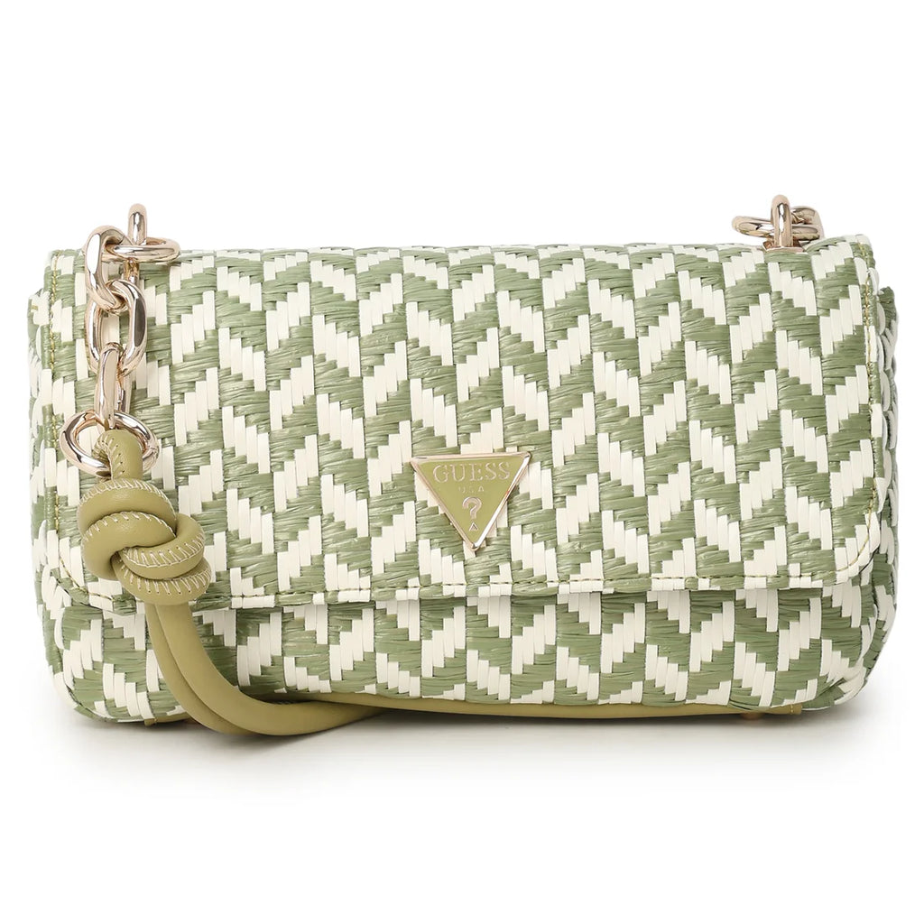 GUESS Tessi Flap Shoulder Bag Oliva