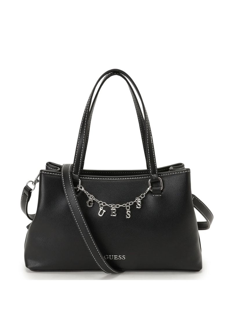 Bolsa Angelica Satchel Preta- Guess