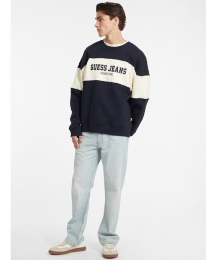 GUESS JEANS MOLETOM FORADO OVERSIZE